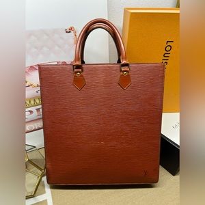 LOUIS VUITTON Cipango Gold Epi Sac Plat GM Handbag-MI0931